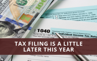 Tax filing is a little late this year